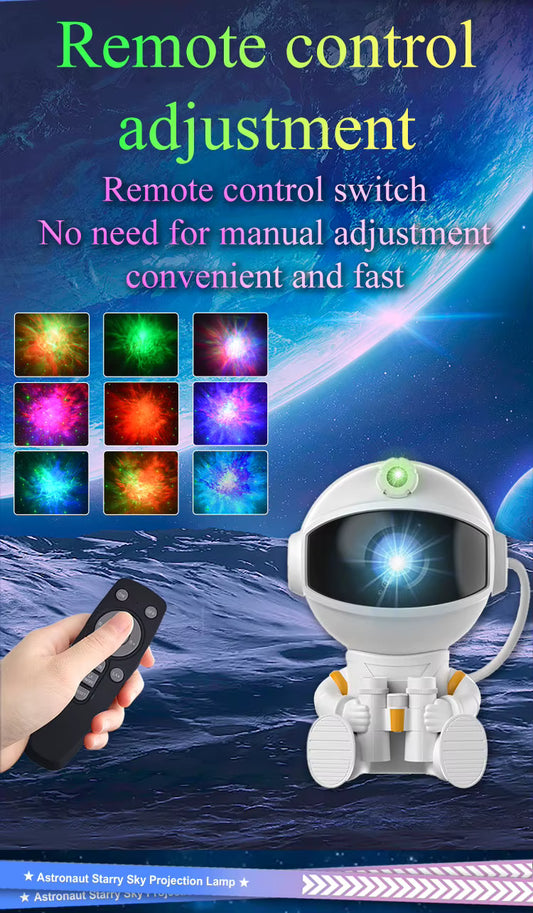 Astronaut Galaxy Projector – LED Starry Night Light for Bedroom & Room Setup