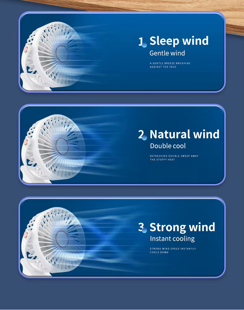 Portable Clip Desk Fan