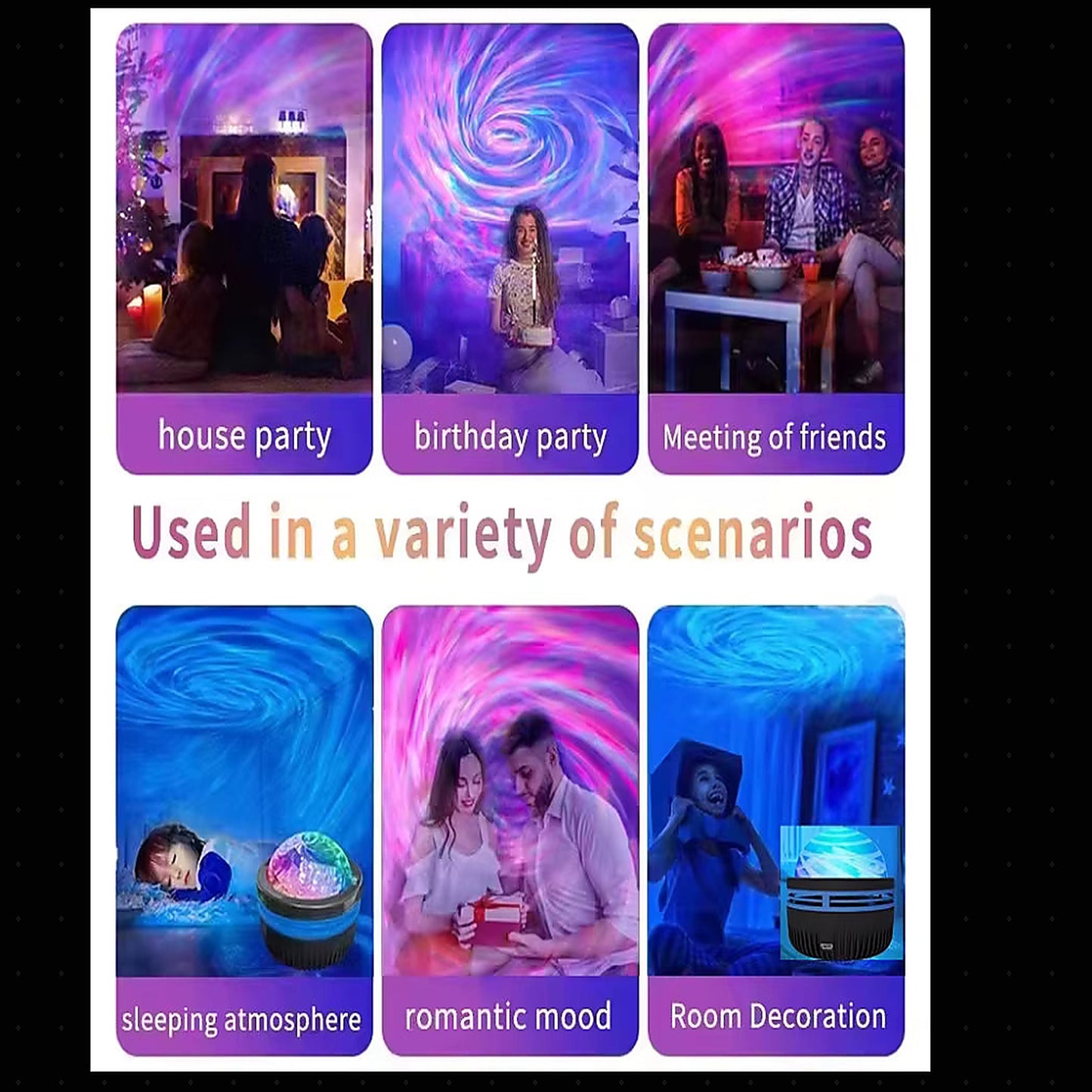 Aura Lamp – RGB Galaxy Projector