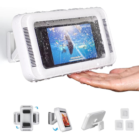 Waterproof Phone Holder with Bluetooth Speaker