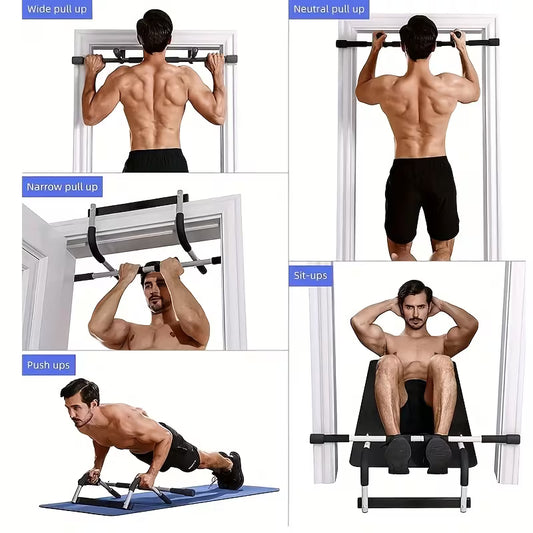 Portable Doorway Pull-Up Bar – At Home Upper Body & Core Workout System